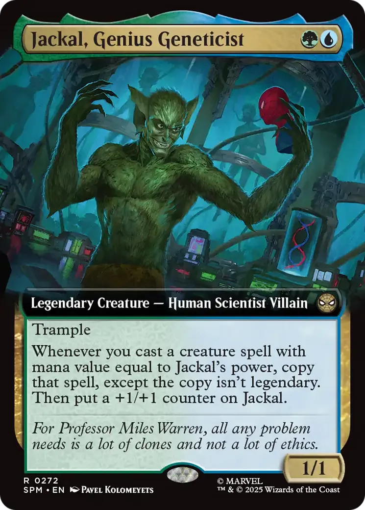Jackal, Genius Geneticist from Marvel's Spider-Man - Magic: The Gathering