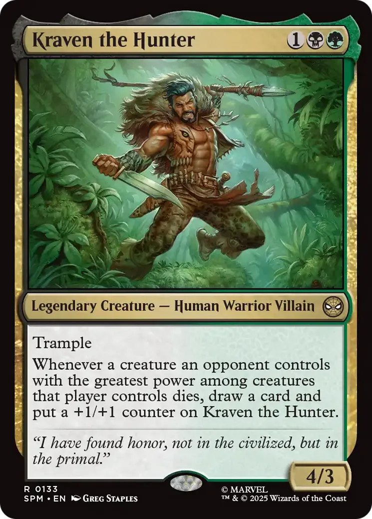 Kraven le chasseur — Marvel's Spider-Man — Magic: The Gathering