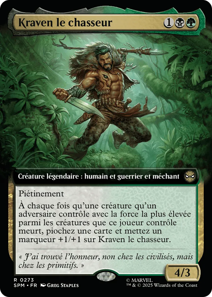 Kraven le chasseur — Marvel's Spider-Man — Magic: The Gathering