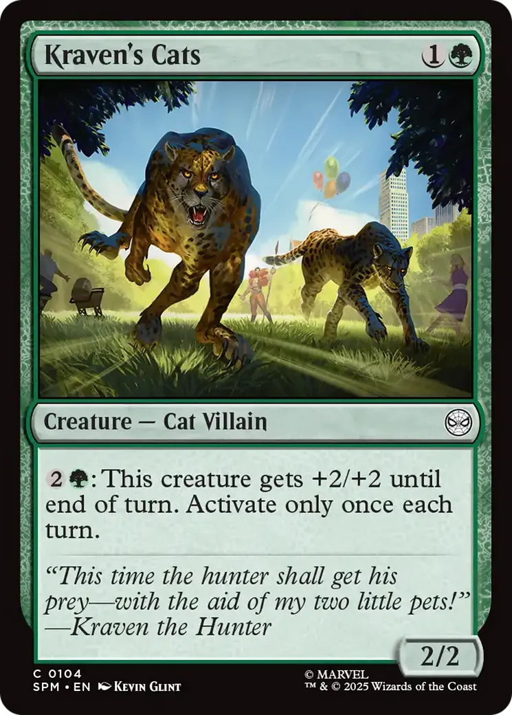 Kraven's Cats — Marvel's Spider-Man — Magic: The Gathering