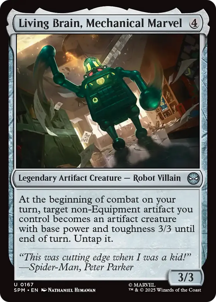 Le Cerveau vivant, merveille mécanique — Marvel's Spider-Man — Magic: The Gathering