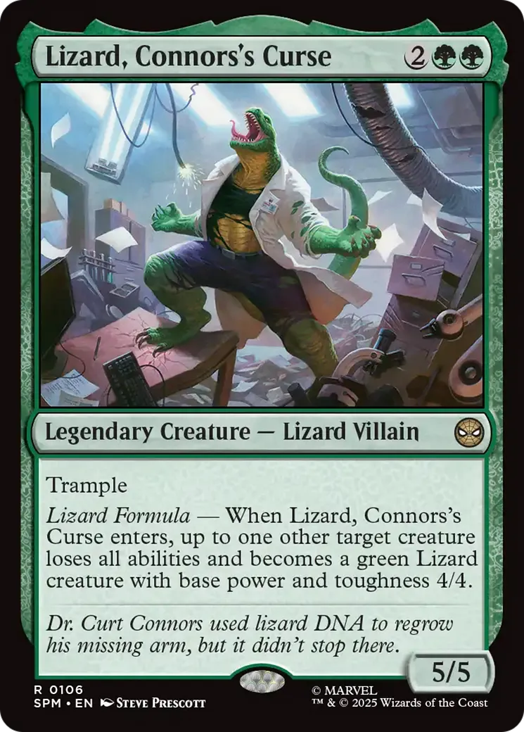 Le Lézard, malédiction de Connors — Marvel's Spider-Man — Magic: The Gathering