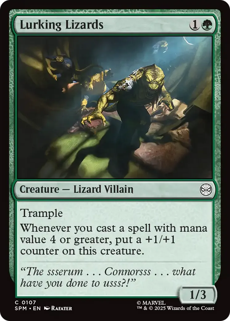Lurking Lizards — Marvel's Spider-Man — Magic: The Gathering