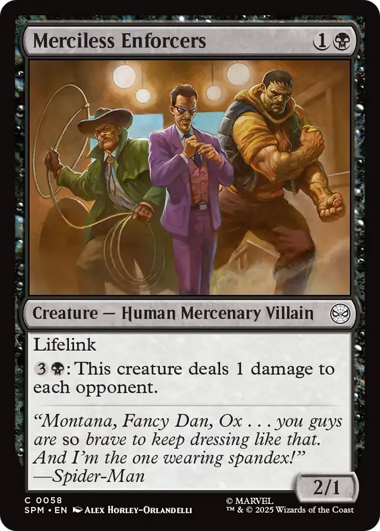 Merciless Enforcers — Marvel's Spider-Man — Magic: The Gathering