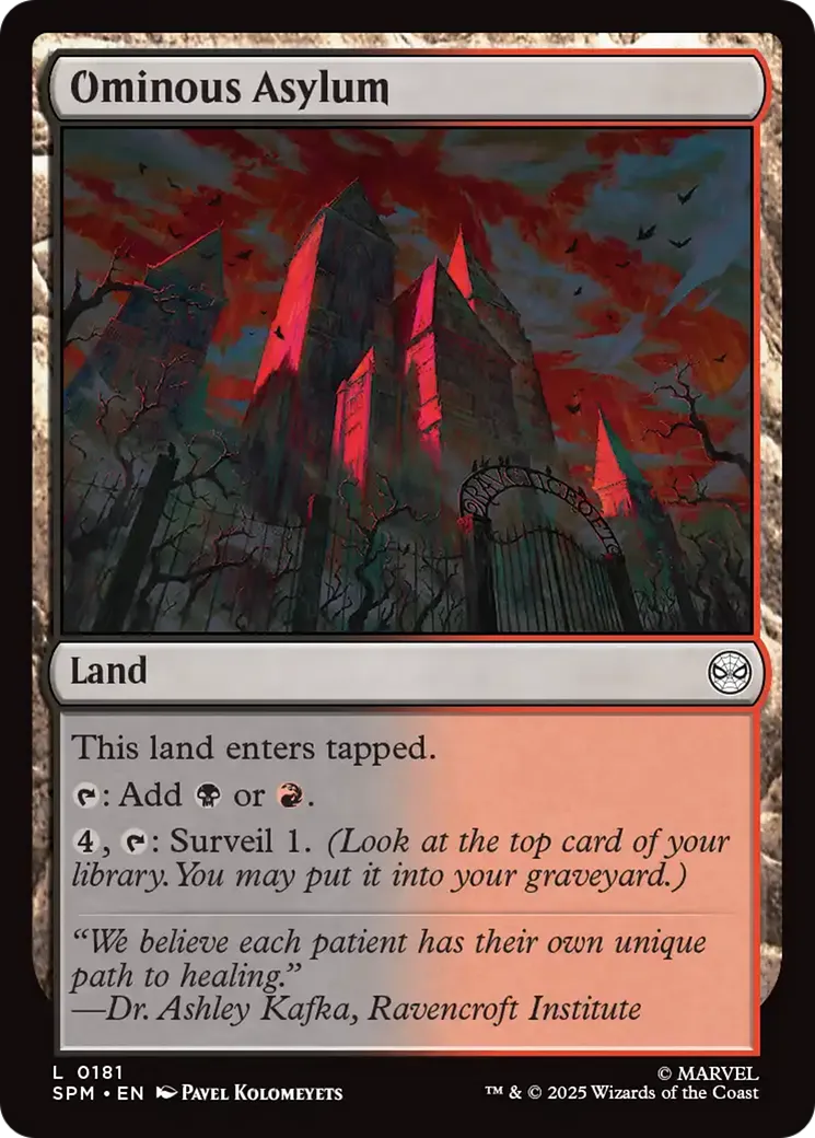 Ominous Asylum — Marvel's Spider-Man — Magic: The Gathering