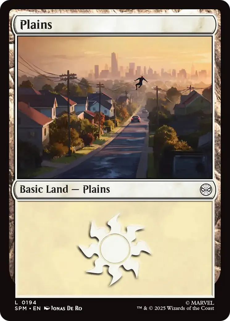 Plains — Marvel's Spider-Man — Magic: The Gathering