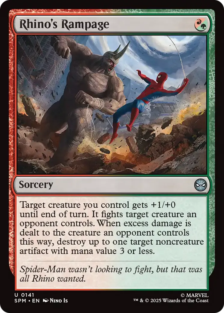 Sauvagerie du Rhino — Marvel's Spider-Man — Magic: The Gathering