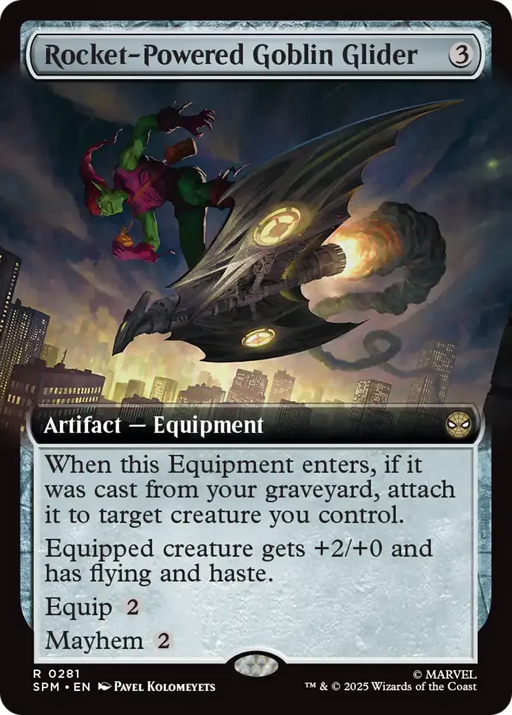 Jet-planeur à réaction du Bouffon vert — Marvel's Spider-Man — Magic: The Gathering