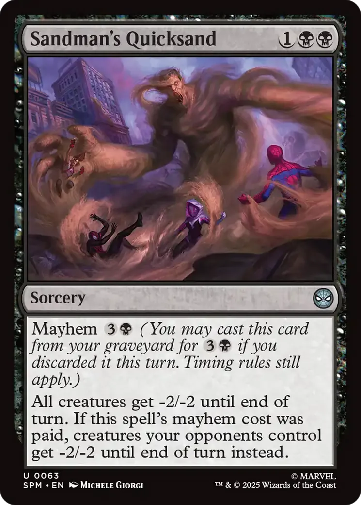 Sables mouvants de l'Homme-Sable — Marvel's Spider-Man — Magic: The Gathering