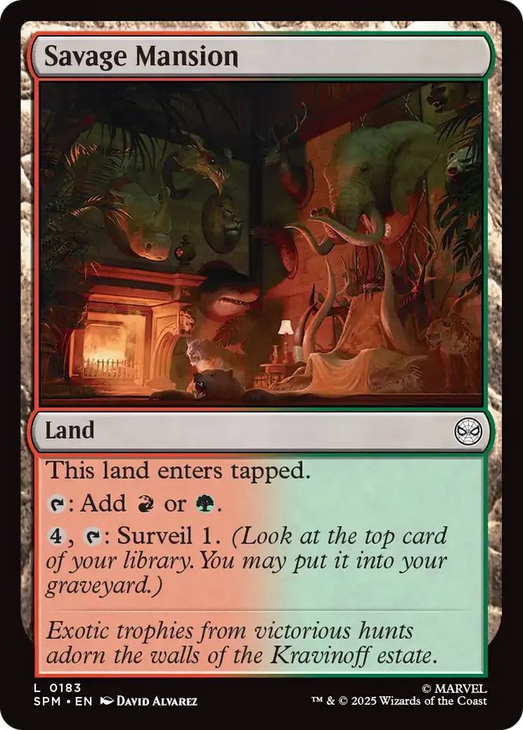Savage Mansion — Marvel's Spider-Man — Magic: The Gathering