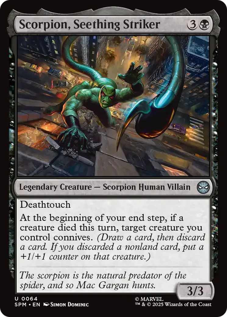 Scorpion, frappeur bouillonnant — Marvel's Spider-Man — Magic: The Gathering