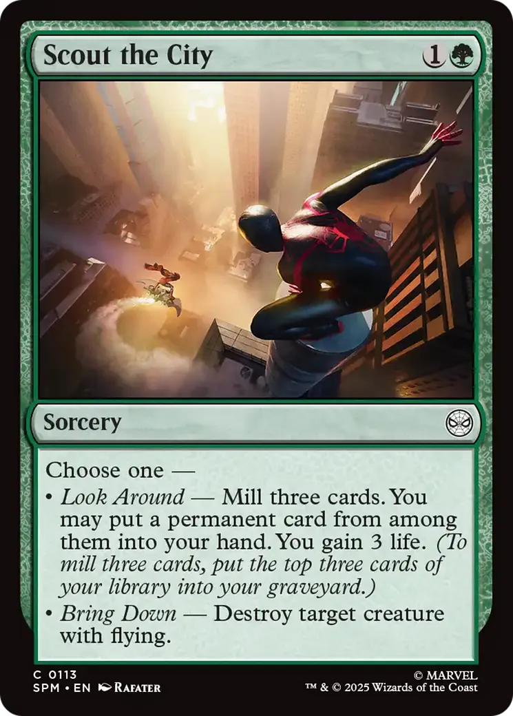 Surveillance de la ville — Marvel's Spider-Man — Magic: The Gathering