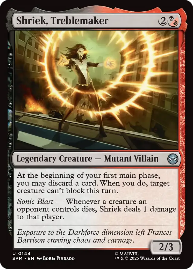 Shriek, fauteuse de troubles — Marvel's Spider-Man — Magic: The Gathering