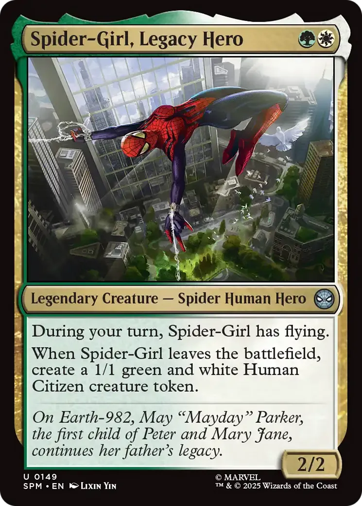Spider-Girl, Legacy Hero — Marvel's Spider-Man — Magic: The Gathering
