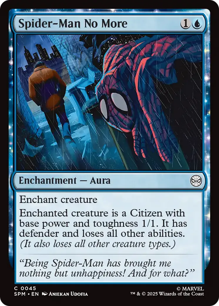 Spider-Man No More — Marvel's Spider-Man — Magic: The Gathering