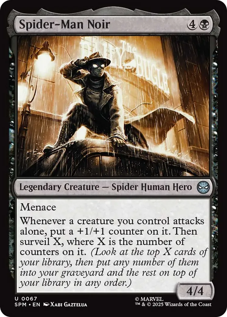 Spider-Man Noir — Marvel's Spider-Man — Magic: The Gathering