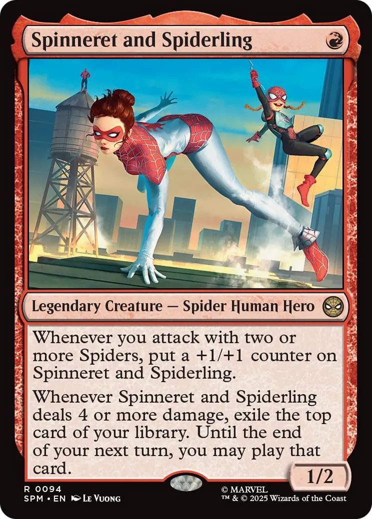 Spinneret et Spiderling — Marvel's Spider-Man — Magic: The Gathering