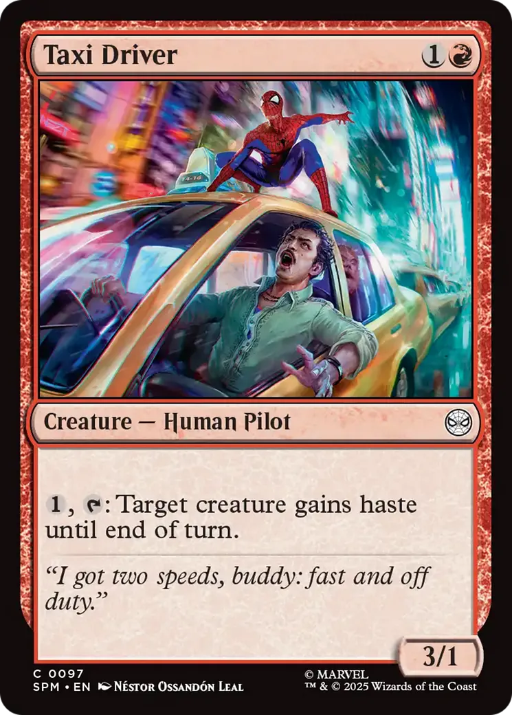 Taxi Driver — Marvel's Spider-Man — Magic: The Gathering