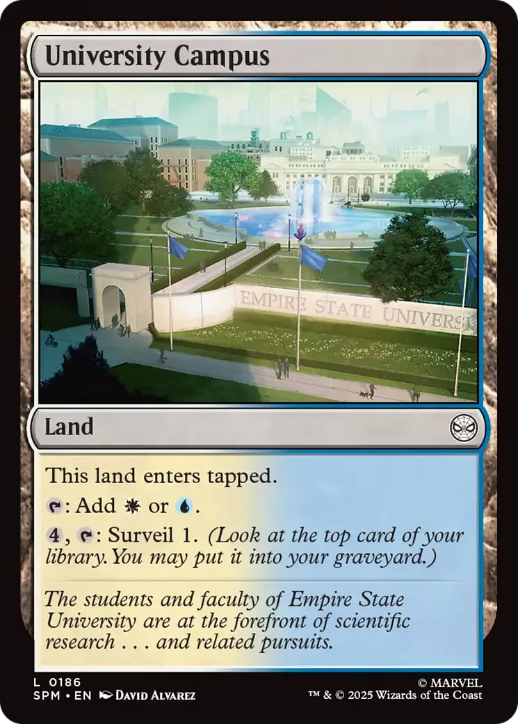 Campus de l'université — Marvel's Spider-Man — Magic: The Gathering