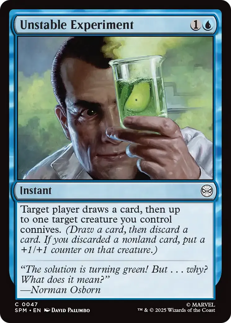 Expérience instable — Marvel's Spider-Man — Magic: The Gathering