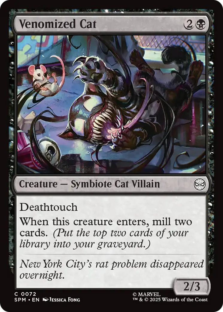 Chat vénomisé — Marvel's Spider-Man — Magic: The Gathering