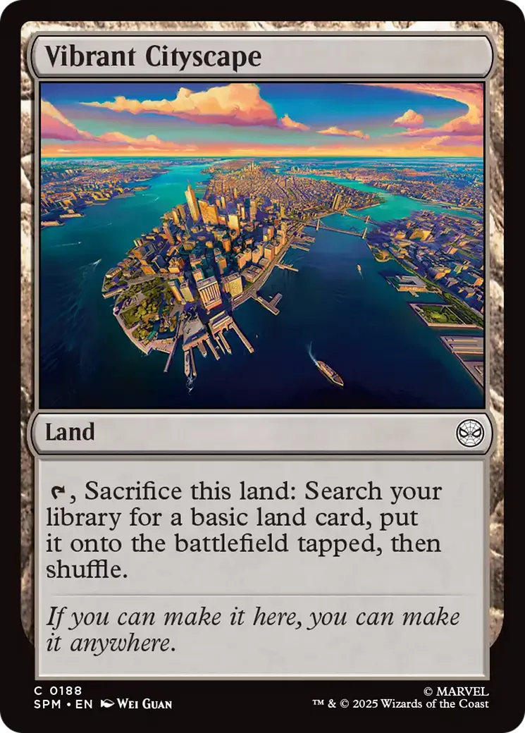 Vibrant Cityscape — Marvel's Spider-Man — Magic: The Gathering