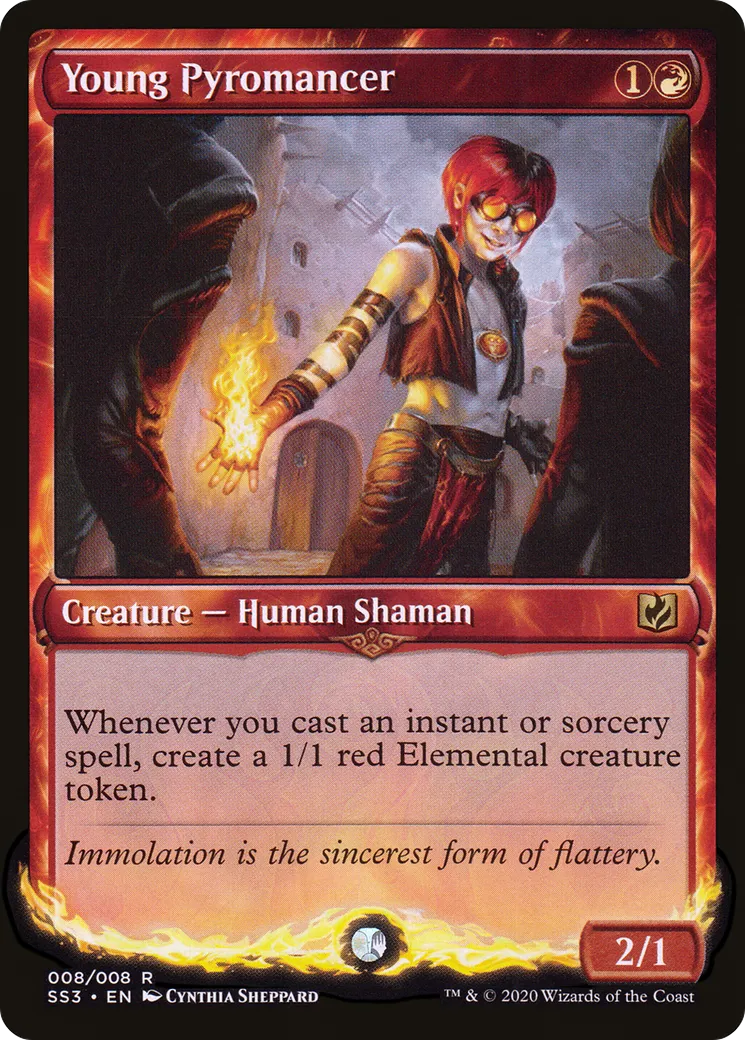 Jeune pyromancien from Signature Spellbook: Chandra - Magic: The Gathering