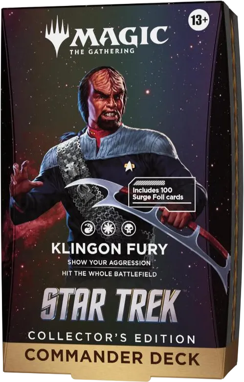 Star Trek Commander Deck Klingon Fury Collectors Edition — Star Trek Commander — Magic: The Gathering