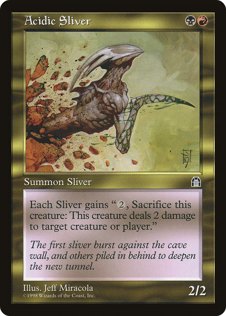 Acidic Sliver — Stronghold — Magic: The Gathering