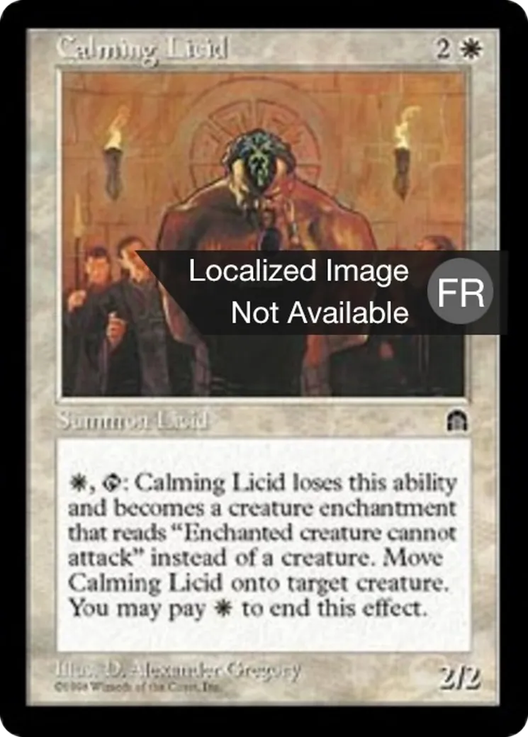 Litique calmant — Stronghold — Magic: The Gathering