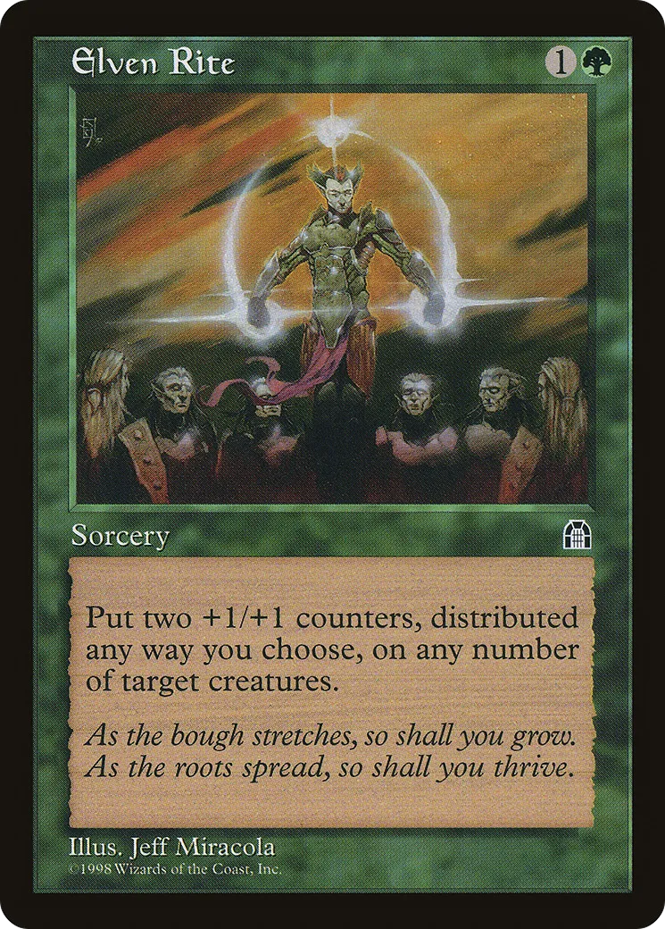 Elven Rite — Stronghold — Magic: The Gathering