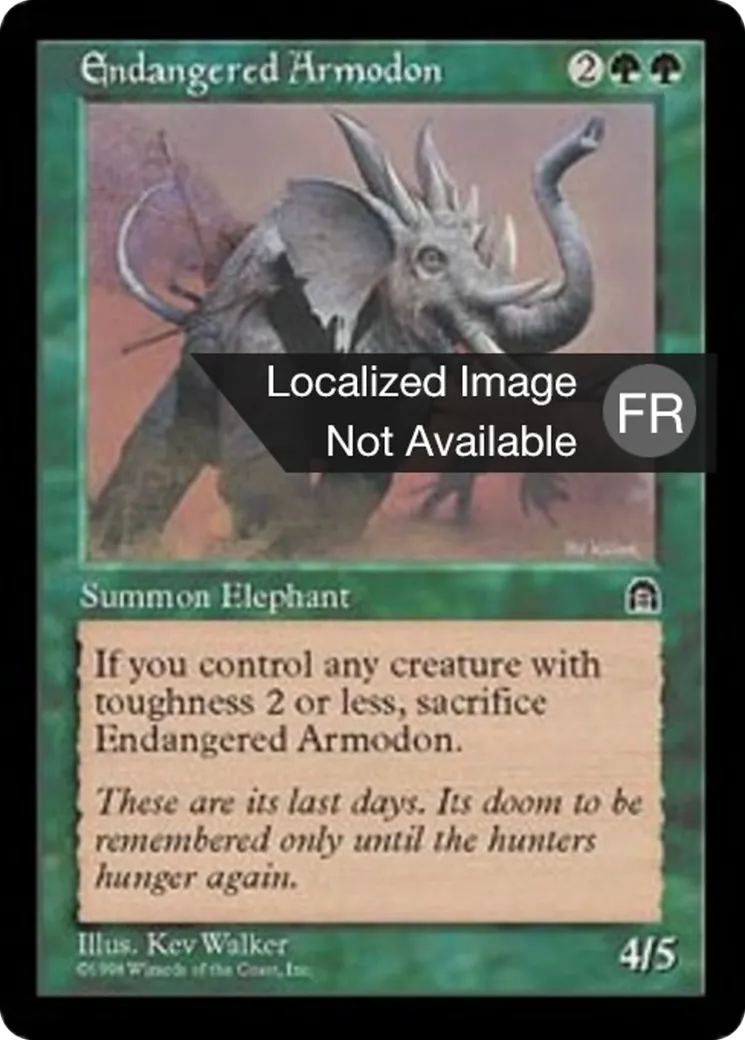 Armodon menacé — Stronghold — Magic: The Gathering