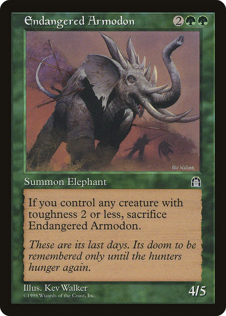 Armodon menacé — Stronghold — Magic: The Gathering