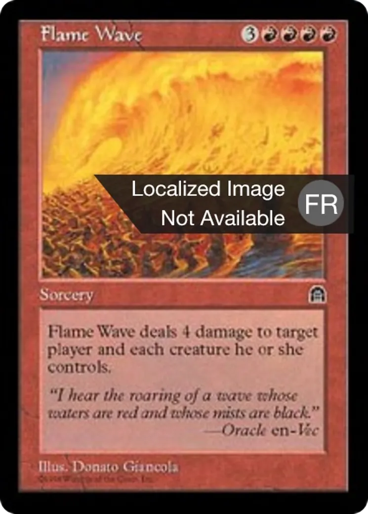 Vague de flammes — Stronghold — Magic: The Gathering