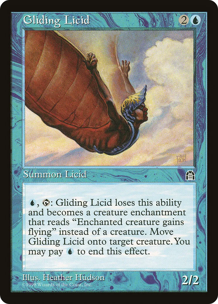 Gliding Licid — Stronghold — Magic: The Gathering
