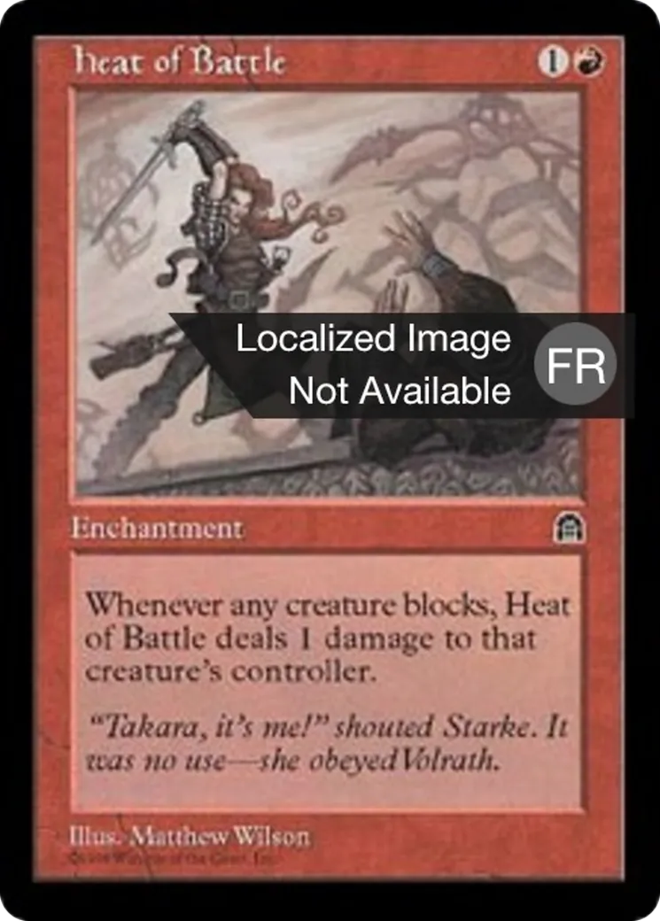 Feu de la bataille — Stronghold — Magic: The Gathering