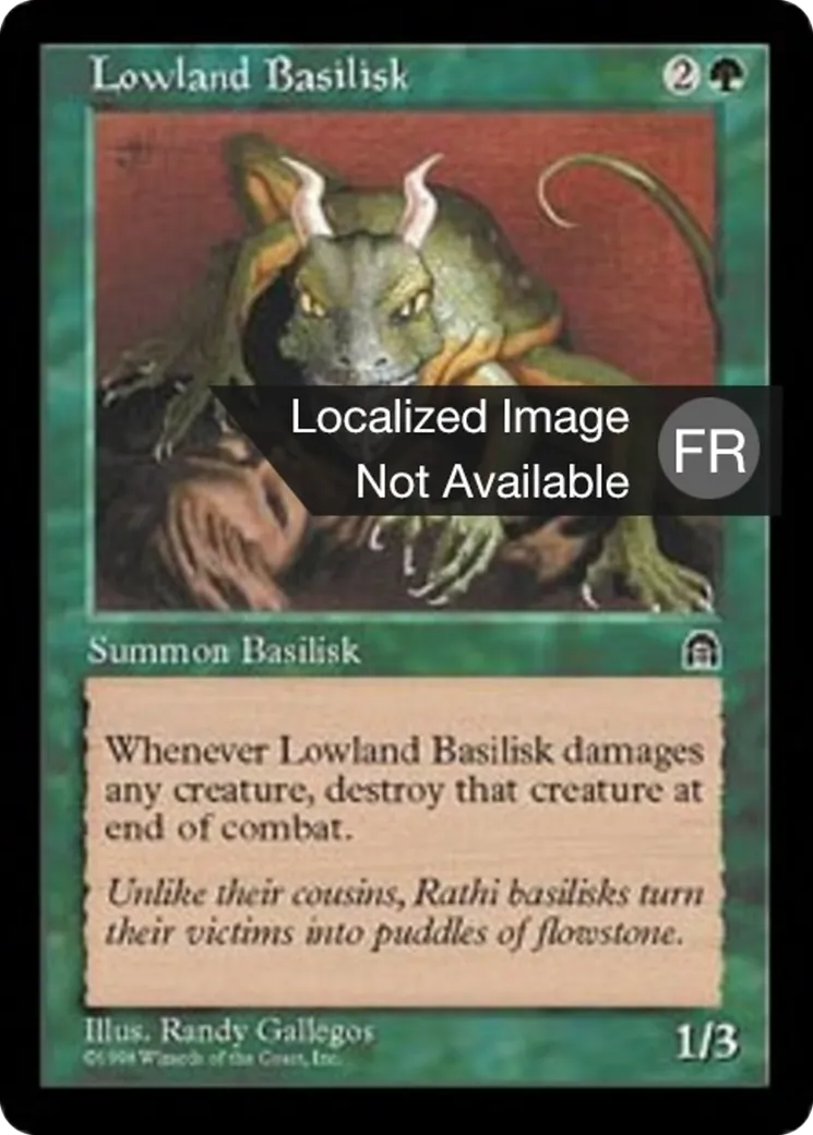Basilic des basses terres — Stronghold — Magic: The Gathering
