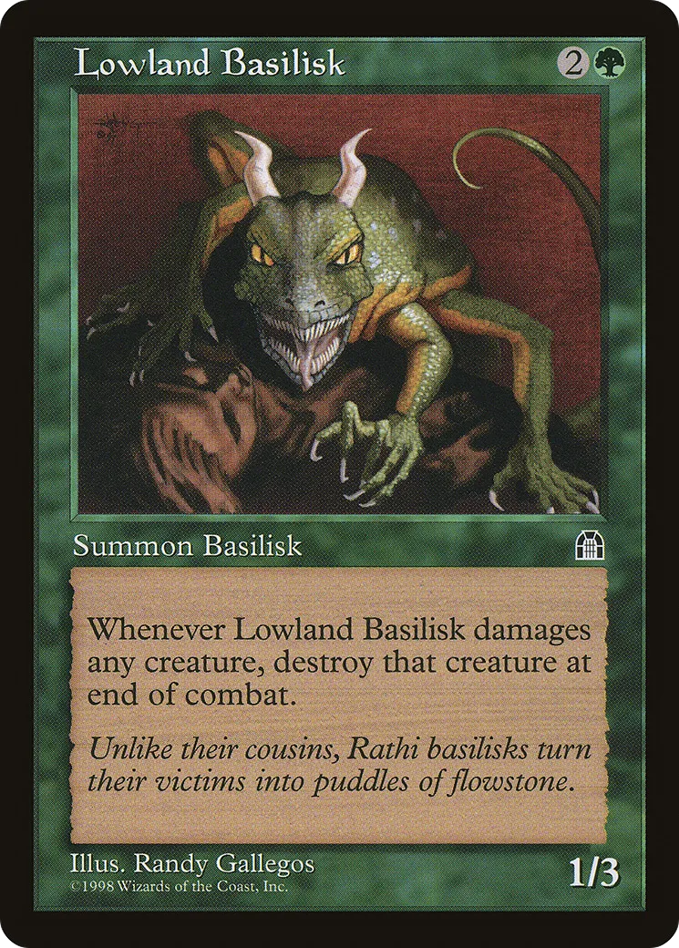 Basilic des basses terres — Stronghold — Magic: The Gathering