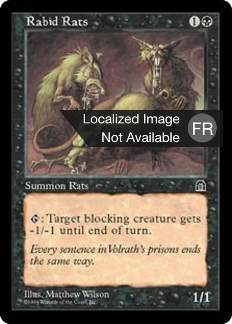 Rats enragés — Stronghold — Magic: The Gathering