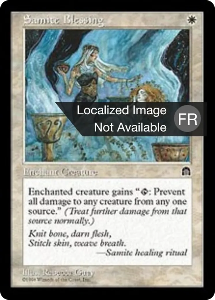 Bénédiction sanctive — Stronghold — Magic: The Gathering