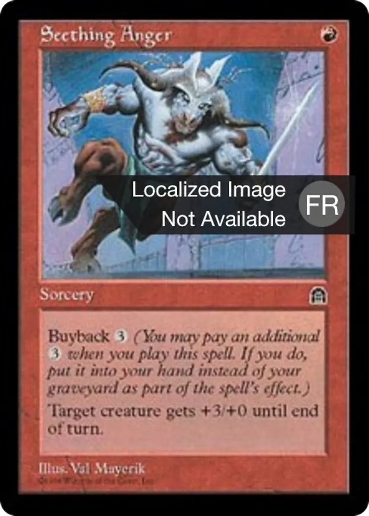 Colère bouillonante — Stronghold — Magic: The Gathering