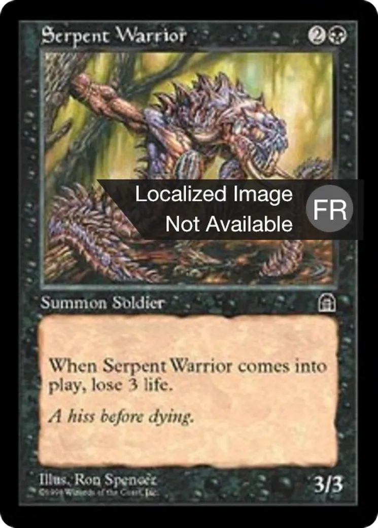Guerrier serpentiforme — Stronghold — Magic: The Gathering