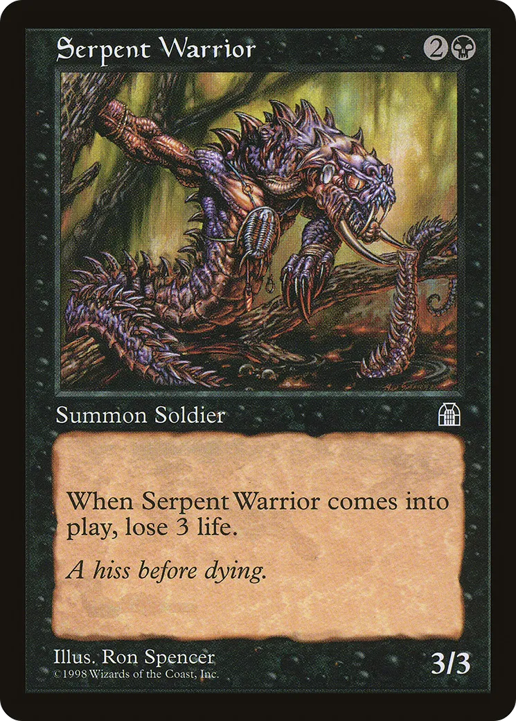 Guerrier serpentiforme — Stronghold — Magic: The Gathering