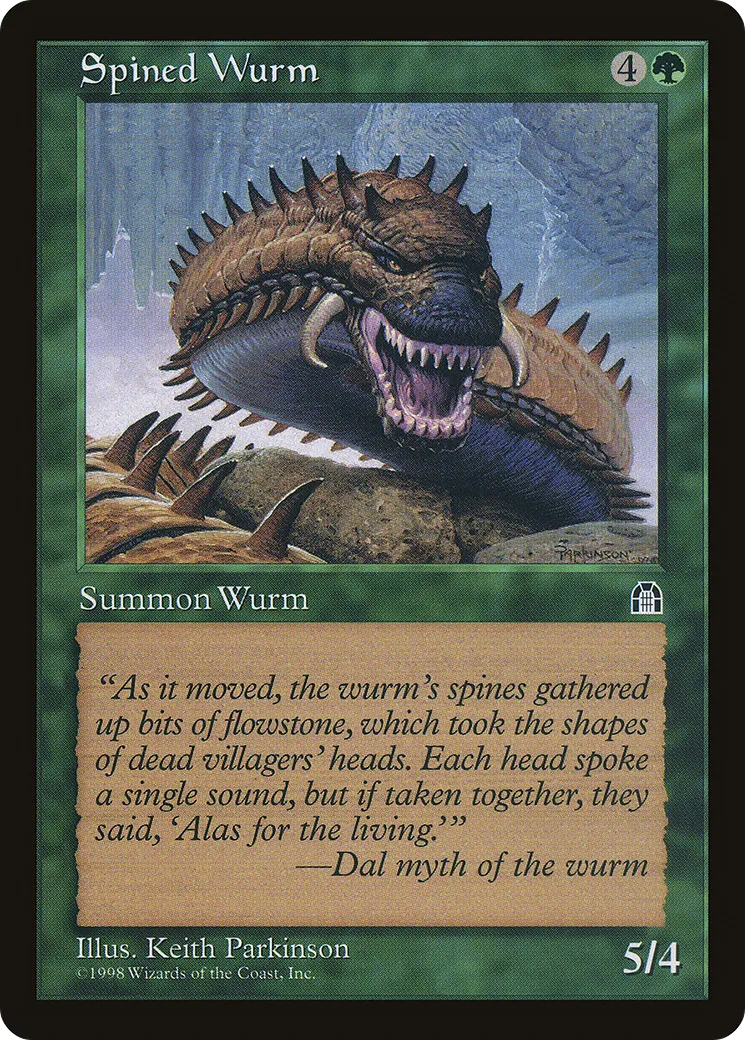 Spined Wurm — Stronghold — Magic: The Gathering