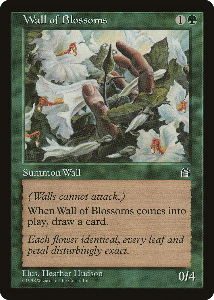 Wall of Blossoms — Stronghold — Magic: The Gathering