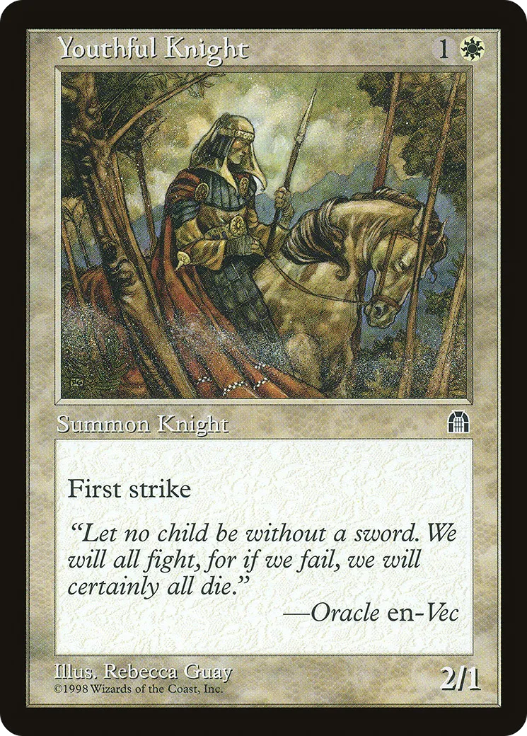 Jeune chevalier — Stronghold — Magic: The Gathering