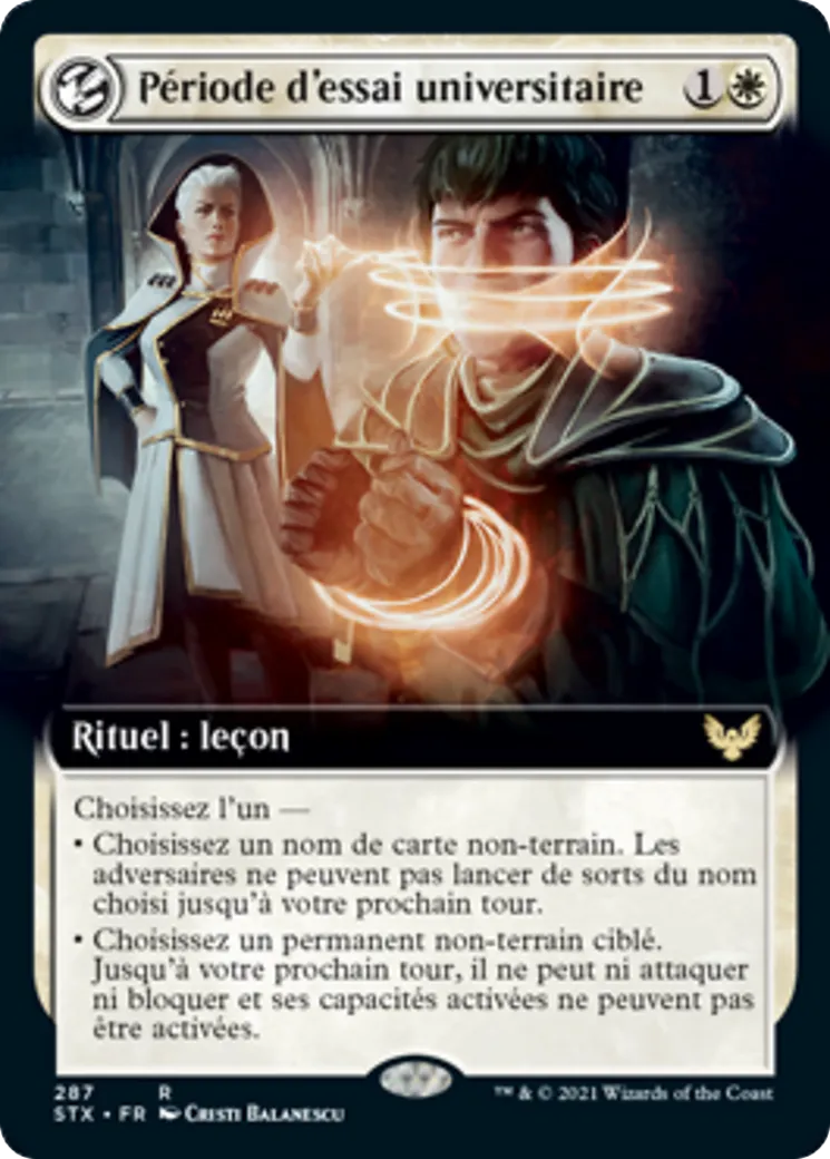 Période d'essai universitaire — Strixhaven: School of Mages — Magic: The Gathering