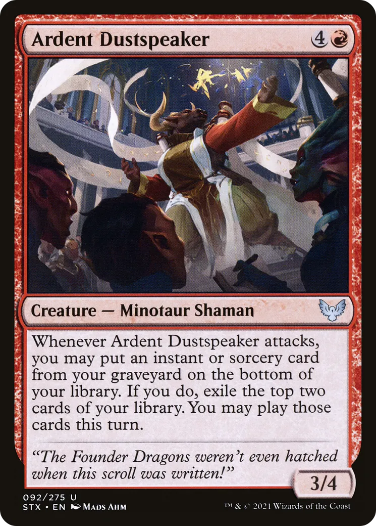 Oratrice de poussière ardente — Strixhaven: School of Mages — Magic: The Gathering