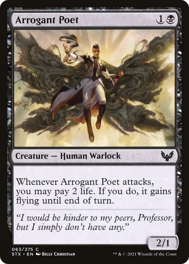 Poète arrogant — Strixhaven: School of Mages — Magic: The Gathering