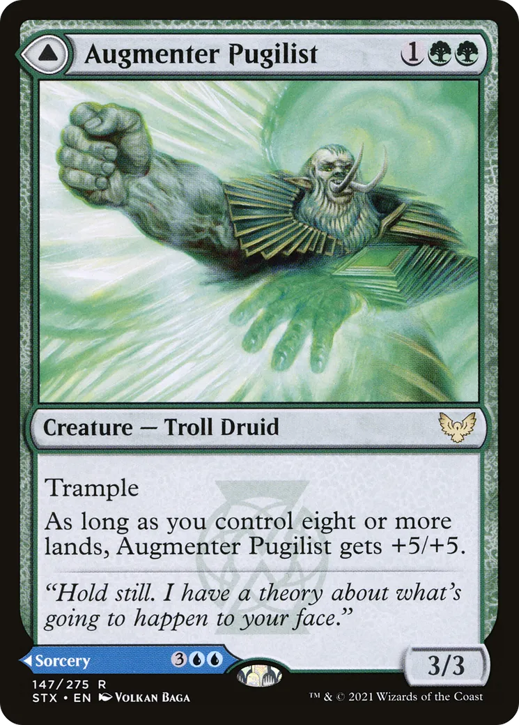 Pugiliste amplificateur // Équation résonnante — Strixhaven: School of Mages — Magic: The Gathering